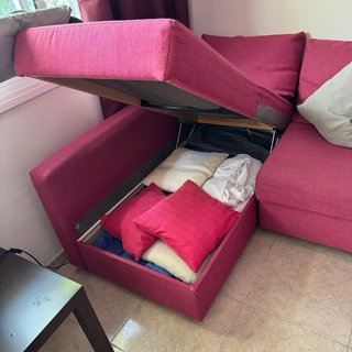 Sofá IKEA FRIHETEN Fucsia/Rosa