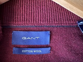 Jersey Gant burdeos media cremallera oroginal
