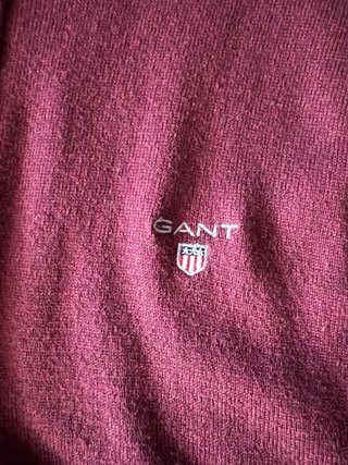 Jersey Gant burdeos media cremallera oroginal