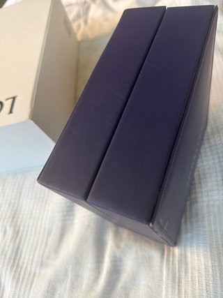 Estuche para relojes morado y verde