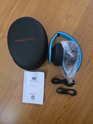 Auriculares Bluetooth Power Locus P1 Negro/Azul