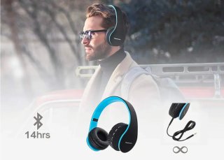 Auriculares Bluetooth Power Locus P1 Negro/Azul
