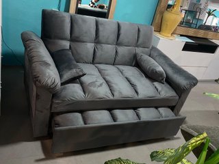 Sofacama Gris 161cm Nuevo exposicion