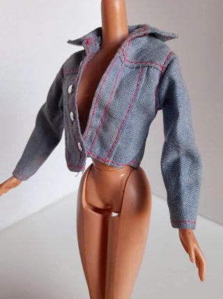 giubbotto in jeans Barbie anni '90