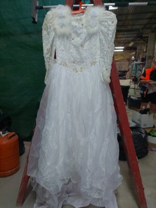 Vestido Novia/Disfraz Blanco Talla Única