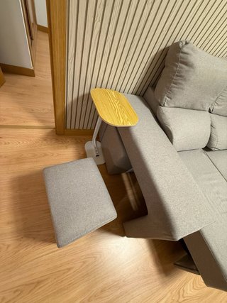 Sofá Chaise Longue Gris