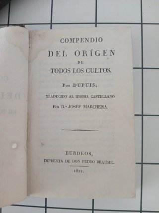Compendio Origen de todos los cultos