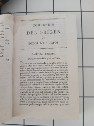 Compendio Origen de todos los cultos