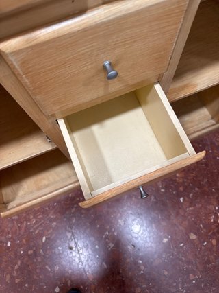 Mueble recibidor de madera vintage con  cajones