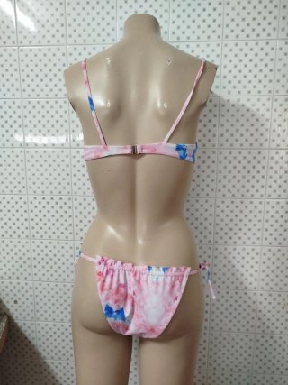 Conjunto Bikini Tie-Dye Talla L shein