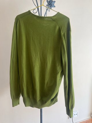 Jersey Zara Hombre Verde V-Neck