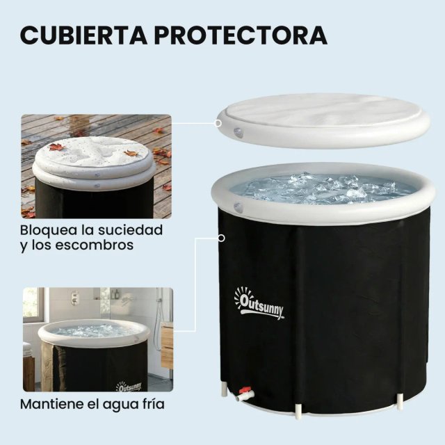 Bañera Hielo 280L Portátil Hinchable
