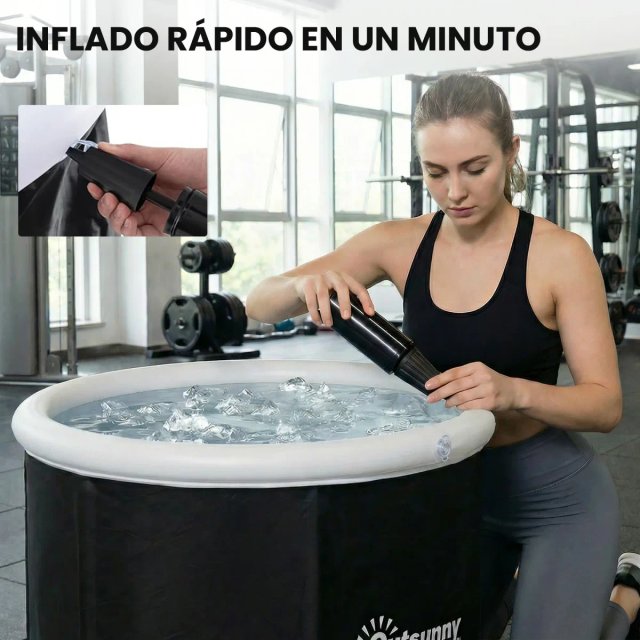 Bañera Hielo 280L Portátil Hinchable
