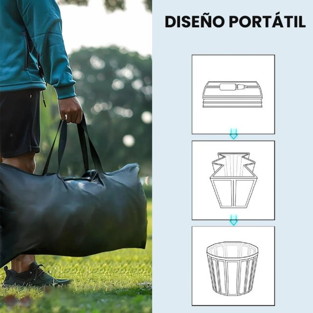 Bañera Hielo 280L Portátil Hinchable