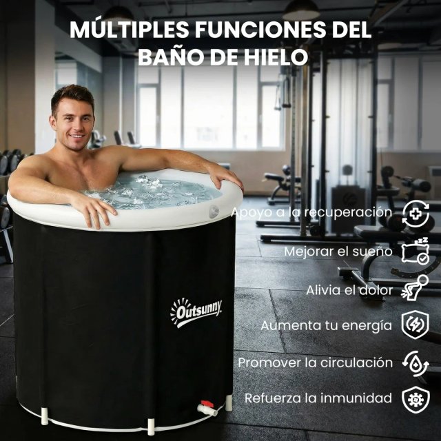 Bañera Hielo 280L Portátil Hinchable