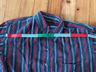Camisa rayas vintage sin marca - algodón -...