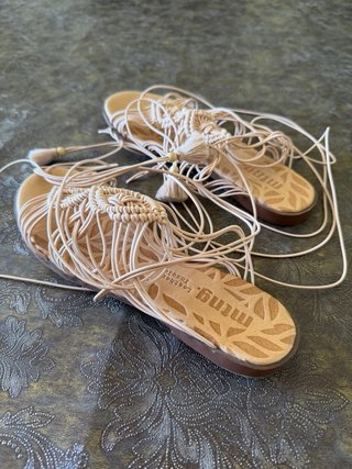 Sandalias Romano Boho Chic Beige