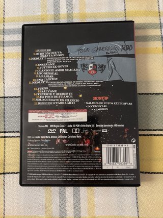 DVD RBD Tour Generación RBD En Vivo