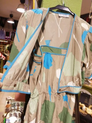 Vestido Balenciaga seda vintage