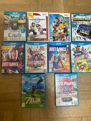 Pack 7 Juegos Wii U: Mario, Zelda, Just Dance