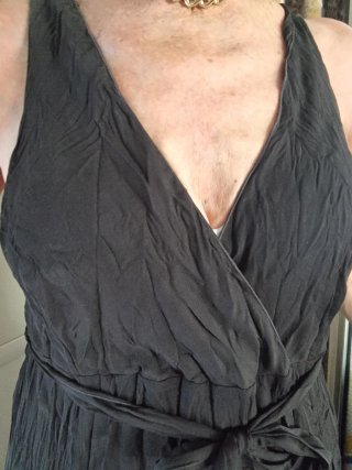 Vestido griego negro