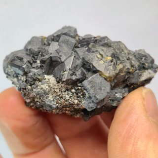 Galena cristalizada con esfalerita y pirita