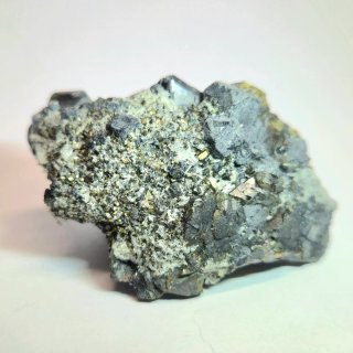 Galena cristalizada con esfalerita y pirita