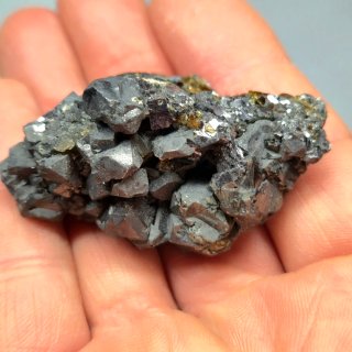 Galena cristalizada con esfalerita y pirita