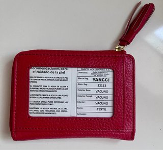 Cartera monedero piel mujer