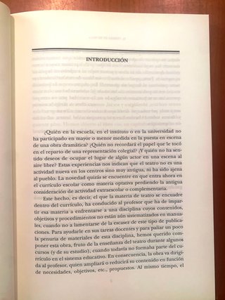 "El teatro en el aula"