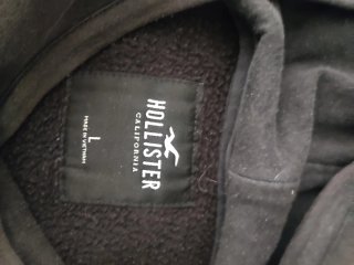 Sudadera Hollister Negra con Logo