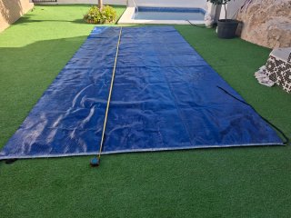 Cubre piscina 3x7m calienta agua peso 10 kilos