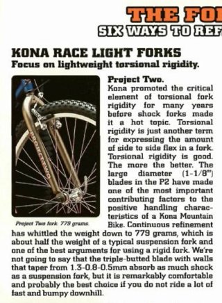 Horquilla Kona P2 Project Two 1994