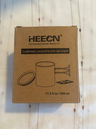 Taza HEECN con asa para camping
