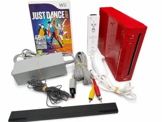 Pack Nintendo Wii Roja Completa+ Juego