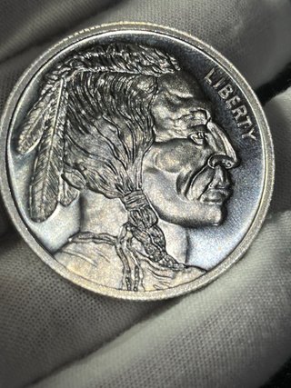 Moneda Plata Indio Búfalo 1 Onza .999