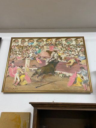Pintura de toros de Martínez de León