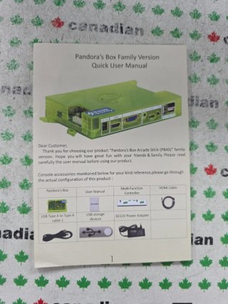 Pandora's Box Arcade Stick
