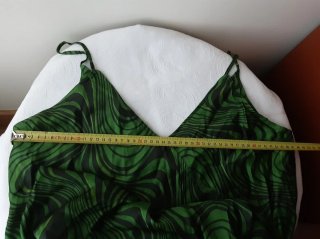 Vestido Zara Verde y Negro Talla L