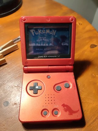 Game Boy Advance SP Groudon Edition + funda