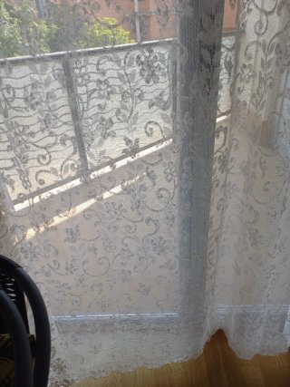 Cortina Visillo Gris Claro Primar Home