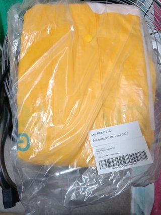 Chubasquero Glovo Amarillo Talla M