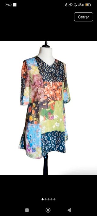 Blusón/Túnica Estilo Japonés Patchwork