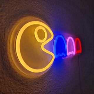 Lámpara Neón LED Pac-Man