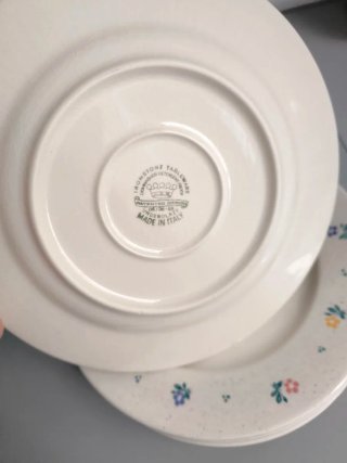 Platos vajilla flores
