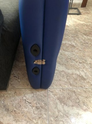 Cama de masaje azul plegable