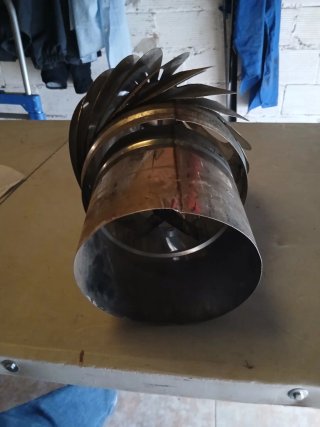 Sombrero extractor giratorio acero inoxidable150mm