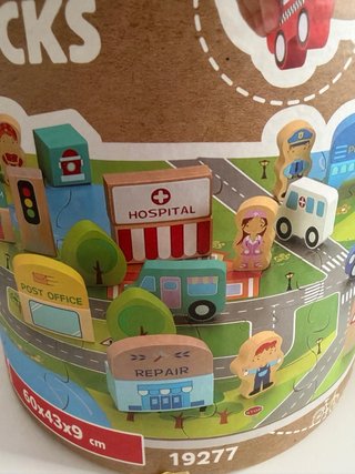 Juego de ciudad de bloques para niños