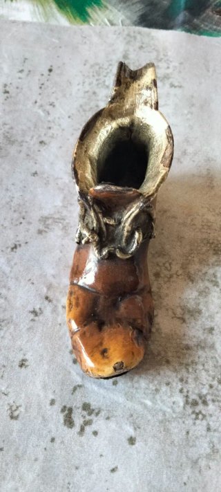 Scarpa miniatura peltro vintage Made in Italy