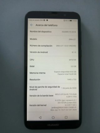 Huawei Y5 Negro